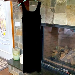 Black velvet dress size large sleeveless